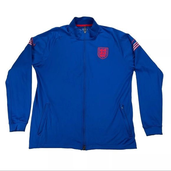 Nike England 2020 2021 Men’s Football Soccer Track Jacket Sz XL - Picture 1 of 14